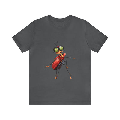 Funny insects collection: teen girl