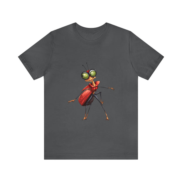 Funny insects collection: teen girl