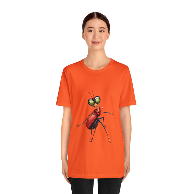 Funny insects collection: teen girl