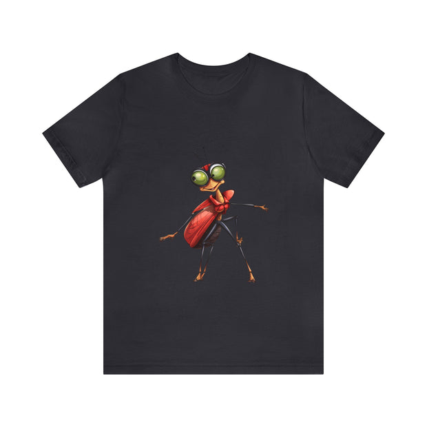 Funny insects collection: teen girl