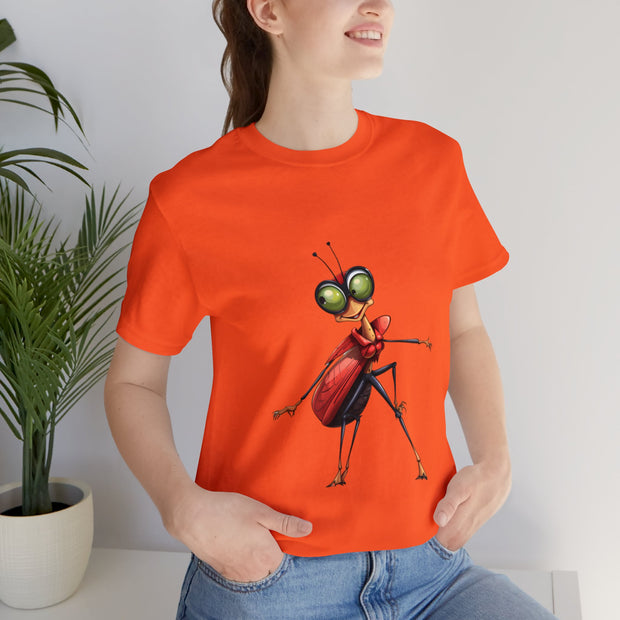 Funny insects collection: teen girl