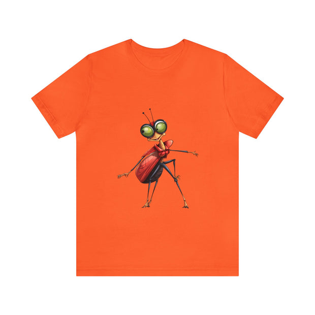 Funny insects collection: teen girl