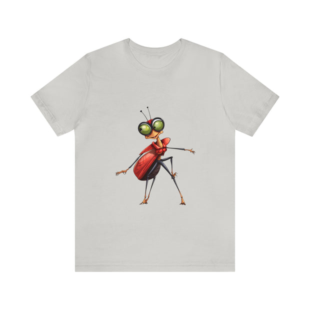 Funny insects collection: teen girl