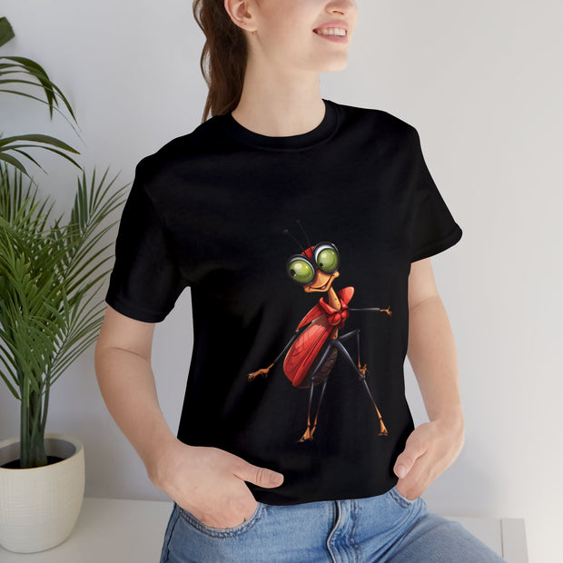 Funny insects collection: teen girl