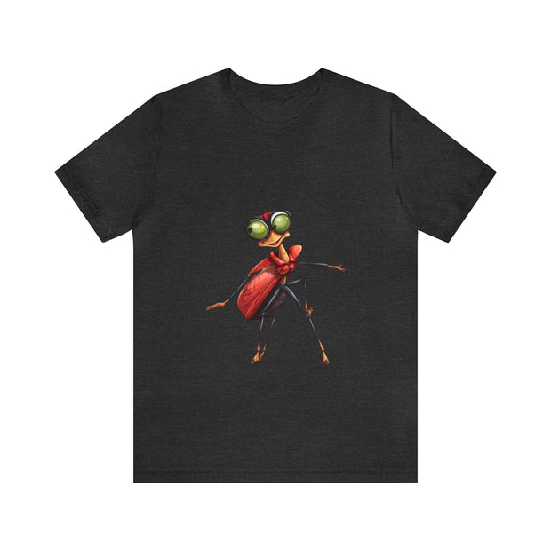 Funny insects collection: teen girl