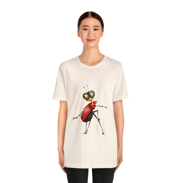 Funny insects collection: teen girl